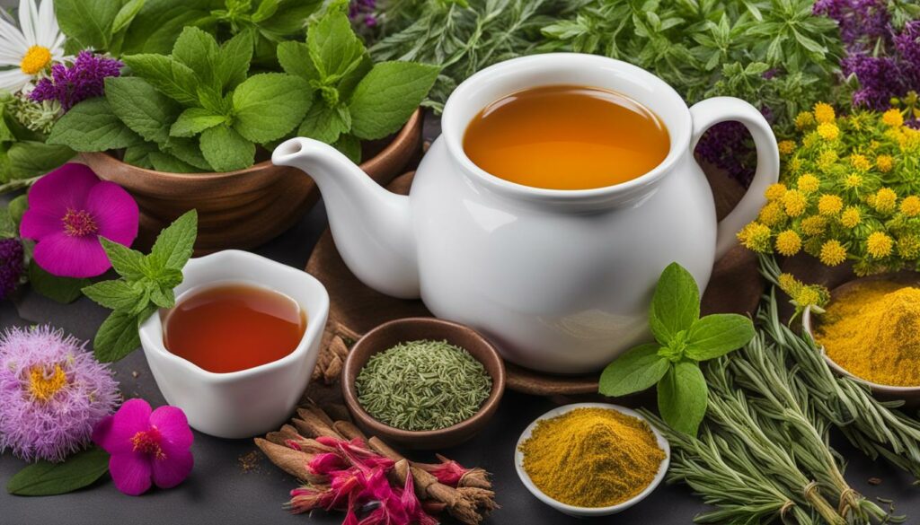 Leberreinigungskräuter und Leberdetox Tee
