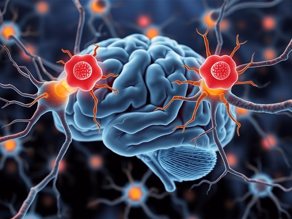 Darstellung der neuroprotektiven Wirkung Flavonoide auf das Gehirn