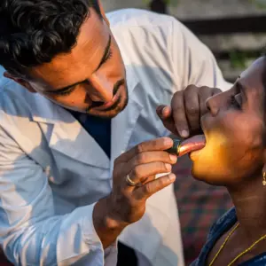 Zungendiagnose in der Ayurveda Kur